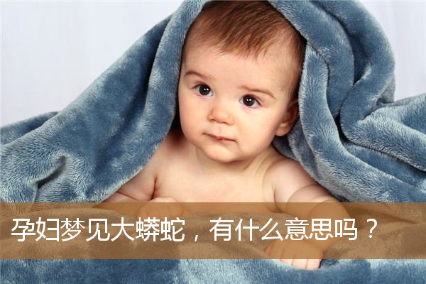 孕妇梦见大蟒蛇是什么意思（孕妇梦见又粗又大蛇预兆）