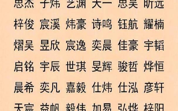 好听的四字名字